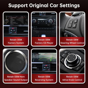 Écran tactile sans fil RoadTop <span class=keywords><strong>12</strong></span>,3 pouces ultra-fin CarPlay AndroidAuto pour <span class=keywords><strong>BMW</strong></span> Série 3 Série 5 E90 E92 E93 E60 E61 2005-2011 CCC CIC - Product Image 5