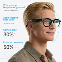 Lunettes Intelligentes 1200W avec Caméra HD pour Photo, Vidéo, Enregistrement Vocal, Appel Bluetooth, Traduction en Temps Réel et Wi-Fi Sans Fil