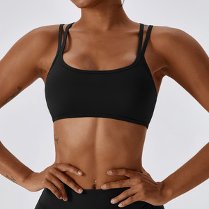 Gimnasio Mujeres <span class=keywords><strong>Push</strong></span> <span class=keywords><strong>up</strong></span> High Impact Cross Strappy Fitness Workout Yoga Crop Tops Gym Sports Bra - Product Image 6