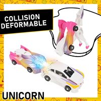 Juguetes de Robot Coche Transformable de Plástico 2 en 1, Vehículo Pegaso Alado para Bebés