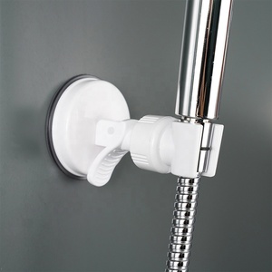 Support <span class=keywords><strong>de</strong></span> <span class=keywords><strong>douche</strong></span> mural universel blanc détachable à ventouse, <span class=keywords><strong>sans</strong></span> perçage, réglable pour douchette à main - Product Image 1