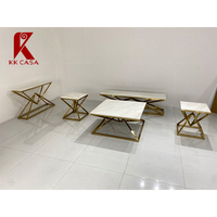 Table basse en verre minimaliste avec pieds en acier inoxydable, design italien minimaliste, support à contre-croisillons, meubles de salon
