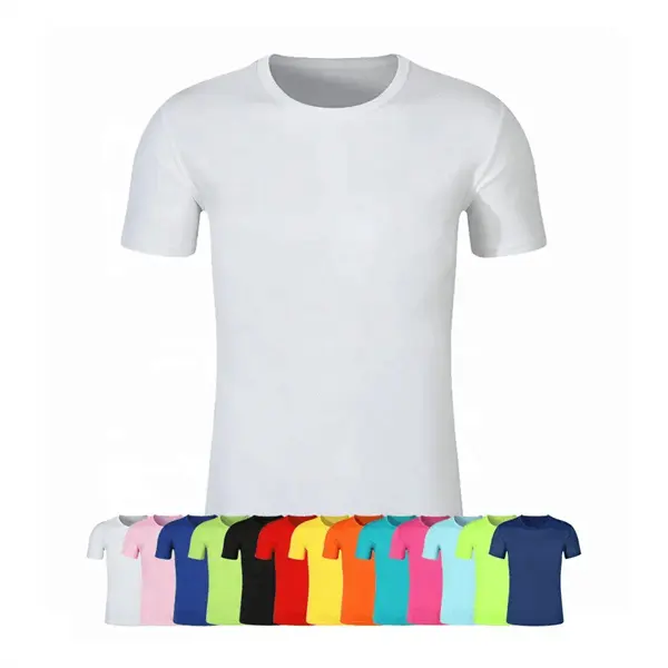 Fabriek Groothandel Goedkope Bulk Effen Witte Ronde Hals T-Shirts