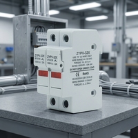 Porte-fusible solaire VINAC ZYPV à haute capacité de coupure AC 1000V 15A-32A 10x38mm en cuivre avec indicateur, à sortie axiale, à action rapide, IEC Basse Tension