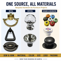 OEM 环形拉手 锌合金复古风格 耐用品质 适用于现代办公桌和橱柜五金件
