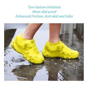 Couvre-chaussures en silicone imperméables pour le sport, résistants aux éclaboussures, accessoires de protection pour bottes de pluie en caoutchouc pour les jours de pluie en extérieur. - Product Image 2