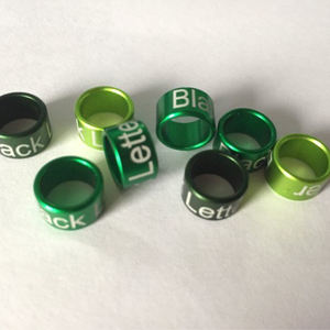 2025 Op Maat Gemaakte Professionele Race 8Mm Duivenbeenbanden Hoge Kwaliteit Gesloten Aluminium Vogelringen - Product Image 6