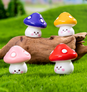 Fata kit per giardino verde blu giallo rosa giallo organo sorriso simpatico cartone animato funghi case decorazione castello villaggio <span class=keywords><strong>di</strong></span> natale - Product Image 5