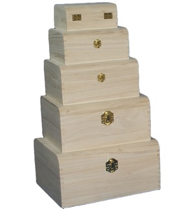 Bộ Lớn Thân Thiện Với Môi Lưu Trữ Nhà Thùng Hộp Sang Trọng Thủ Công Bằng Gỗ Tre Hộp Container Cho Rượu Vang Đồ Trang Sức Đóng Gói - Product Image 1