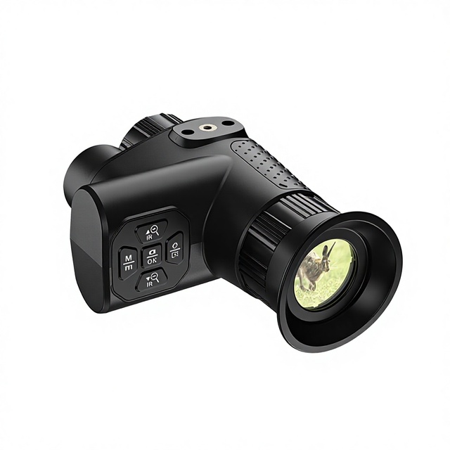 New Infrared Night Vision 4K HD Digital Head-Mounted Outdoor Monocular Telescope with 21X+ Magnification & 300m Effective Range
