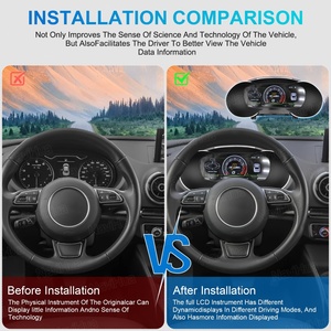 NaviHua 12.3" Oil Gauge Car <b>Auto</b> <b>Meter</b> Speedometer Car Digital Dashboard Cluster Virtual Cluster CockPit for Audi A3 2013 2019 - Product Image 5