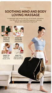 Coussin de massage vibrant et pétrissant entièrement automatique pour la taille et les pieds, usage domestique, étirement corporel complet, avec airbag électrique pour le dos, pliable - Product Image 3