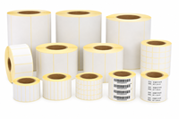 Rollo de Etiquetas de Envío Térmicas Directas, Etiqueta Autoadhesiva con Código de Barras, Papel de Etiquetas Térmicas Impermeable para Logística y Almacén