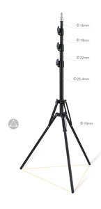 ขาตั้งไฟวงแหวนแบบพับได้ขนาด130ซม. ขาตั้งไฟ LED แบบมืออาชีพ - Product Image 2