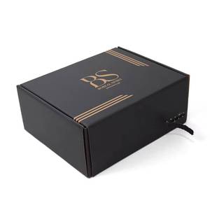 Recyclable Wig, Clothes, Sweater Holiday Packaging Kraft Paper Tear Strip Carton <b>Box</b> with Custom Logo Embossing - Product Image 1