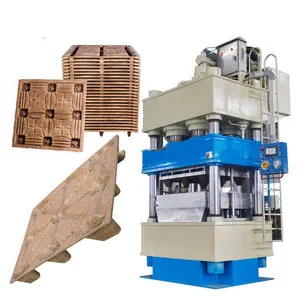 Three-beam and four-column 800-ton wood chip pallet hot press including mold hydraulic press machine