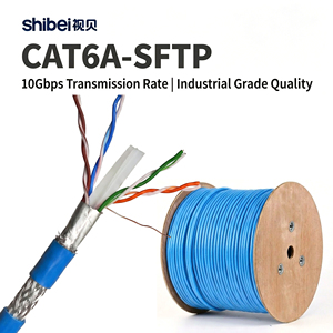 Câble <span class=keywords><strong>Ethernet</strong></span> CAT6A SFTP fiable de 305 m en plastique orange, blindé par feuille et tresse, 10 Gbit/s, pour projets (câble LAN <span class=keywords><strong>Cat</strong></span> <span class=keywords><strong>6a</strong></span>) - Product Image 2