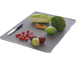 Tapis de séchage de vaisselle en silicone imperméable et antidérapant 28*20 pouces, tapis de protection sous l'évier pour la cuisine - Product Image 2