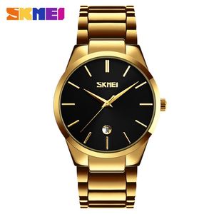 <span class=keywords><strong>SKMEI</strong></span> – montre à quartz pour homme, nouveau design, nouveau style, joli bracelet en acier inoxydable, affichage analogique lumineux, design minimaliste décontracté, <span class=keywords><strong>9140</strong></span> - Product Image 4