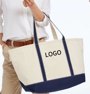 Free Stock Sample Fashion Letter Cotton Canvas Bag Portable Student Commuting Shopping Canvas <b>Tote</b> Bags with Custom Printed Logo - Product Image 2