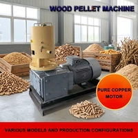 Granulateur mobile à matrice plate pour granulés de bois, transformant les tiges de maïs et les copeaux de bois en granulés de combustible biomasse pour le chauffage agricole