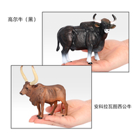 Figur Hewan Sapi Model Patung Simulasi PVC Solid Grosir Mainan Figur Hewan