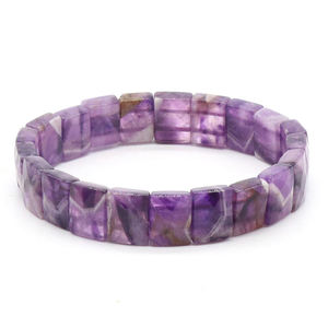 Hot Sale Wholesale Creative Natural Chakra <b>Bracelet</b> Handmade Charm Amethyst <b>Bead</b> Bangle <b>Bracelet</b> - Product Image 3