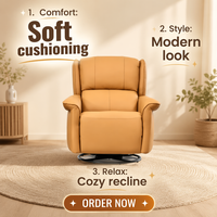 Fauteuil inclinable électrique en cuir, moderne et fonctionnel, pour salon, siège inclinable électrique réglable, vente en gros