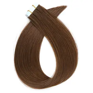 Number #4 color 100g 20 inch 100% human hair double sided tape ins hair extensions