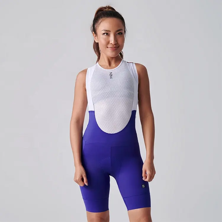 2023 New Arrival Purple Blue Colored Cycling Womens Racing Shorts 2 Side Pockets Cargo Women Cycling Shorts With Pads