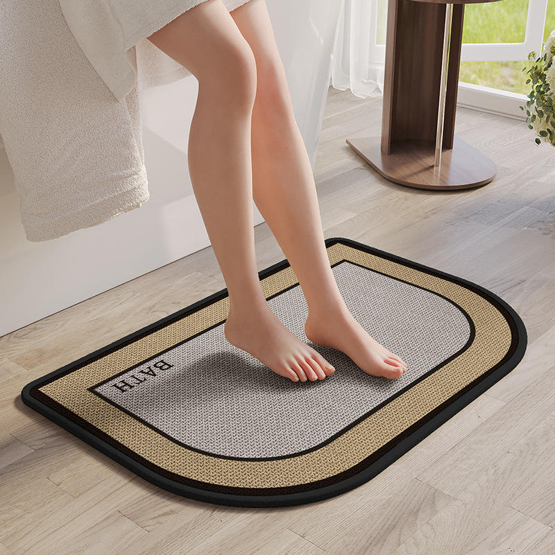 Semelle en caoutchouc chanvre Sally - Bordure texturée en chanvre en forme de fer à cheval.