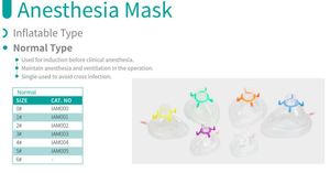 Anestesia medica maschera di ossigeno disinfettante tipo Eos per l'uso con macchina per anestesia - Product Image 4