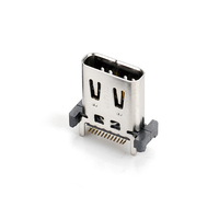 Connecteur USB-C vertical MUP 24P, connecteur électrique SMT pour carte PCB, prise pour téléphone IoT, charge rapide, vente chaude en Inde VNM P H