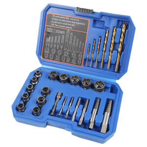 Kit de 26 pièces pour retirer les vis et boulons, comprenant un extracteur de vis cassées et un outil de démontage de vis à tête cylindrique - Product Image 1