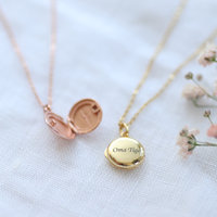 Collier minimaliste en argent 925 avec mini médaillon personnalisé, gravure photo, acier inoxydable 316