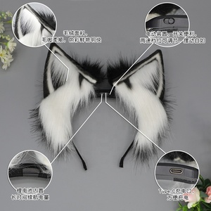 Archetto elettrico in movimento orecchie di gatto oggetti di scena <span class=keywords><strong>Cosplay</strong></span> ricaricabili <span class=keywords><strong>accessori</strong></span> per capelli animati - Product Image 2