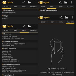Màu đen chống kim loại NFC dán Ntag215 chip tương thích tagmo iPhone kiểm soát truy cập đầu đọc thẻ cho các thiết bị hỗ trợ NFC - Product Image 2