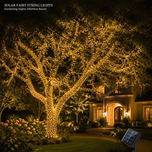 Guirlandes lumineuses solaires d'extérieur, décorations de Noël, fil de cuivre flexible, lampe scintillante pour arbre, pergola, fête - Product Image 3