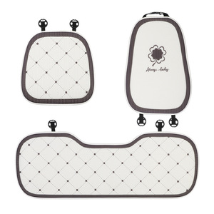 Coussin de siège de voiture respirant en soie glacée, imprimé trèfle à quatre feuilles, pièce unique, coussin de siège rafraîchissant d'été pour femmes, design tendance - Product Image 5