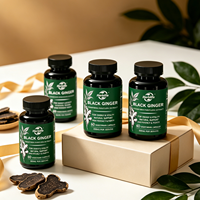 Kapsul Jahe Hitam Ekstrak Herbal Label Pribadi Grosir Pabrik OEM Suplemen Makanan Diet Kapsul Jahe Hitam
