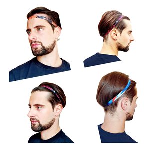 Yoga Running Fitness <b>Headband</b> <b>Sport</b> Hair Band Anti-slip Elastic Sweatband - Product Image 4