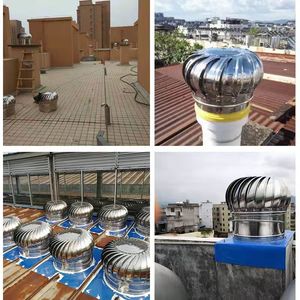 ระบบระบายอากาศแบบพาสซี<span class=keywords><strong>ฟ</strong></span>บนหลังคา SS304 ขนาด 400 มม. ช่วยป้องกันเชื้อรา ป้องกันสนิม เงียบ ติดตั้งง่าย สำหรับสถานที่อุตสาหกรรม - Product Image 6