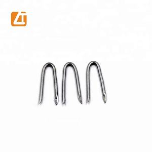 Attaches en U <span class=keywords><strong>galvanisées</strong></span> pour clôtures en fil d'acier, avec tige lisse, pour grillages et clôtures tissées - Product Image 5