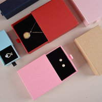 Boîte cadeau rigide de luxe personnalisée avec tiroir, en carton 1200g, pour bagues, boucles d'oreilles, bracelets, colliers, bijoux, avec couvercle