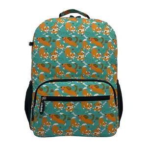 High Quality Back to School Allover Print Children's Student Backpack Kids Bag for School