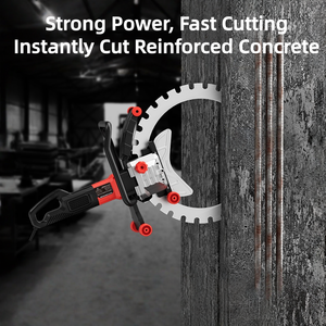 Scie circulaire électrique 110V/220V pour couper les murs, <span class=keywords><strong>machine</strong></span> à découper le béton, <span class=keywords><strong>machine</strong></span> à découper les dalles de sol, <span class=keywords><strong>machine</strong></span> à découper les roches - Product Image 6