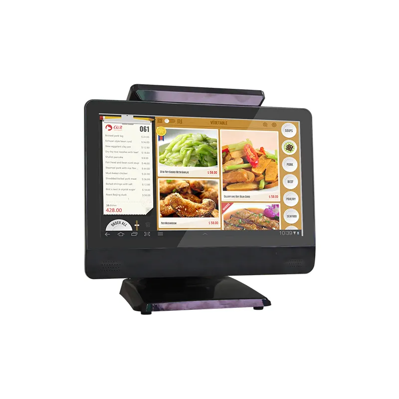 15.6 Inch POS Payment Terminal Desktop Computer All In One POS Systems For Supermarket