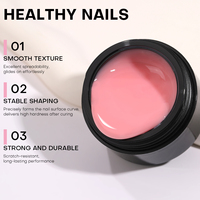 Gel UV de construction pour extensions d'ongles, couleurs nude, sans HEMA, sans TPO, sans chauffage, dissolvable par trempage, pour grossistes en produits pour ongles