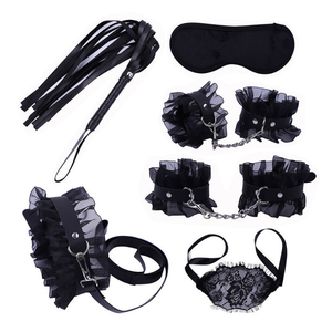Jiu Ai Ensemble de bondage rose en dentelle imperméable pour adultes <span class=keywords><strong>BDSM</strong></span> SM avec attaches pour usage <span class=keywords><strong>Femdom</strong></span> - Product Image 6
