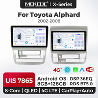 MEKEDE 8+128G 7865 X40 Série X Lecteur DVD de voiture Car-play Autoradio Car-play Radio de voiture Android pour Toyota Alphard 2002-2008